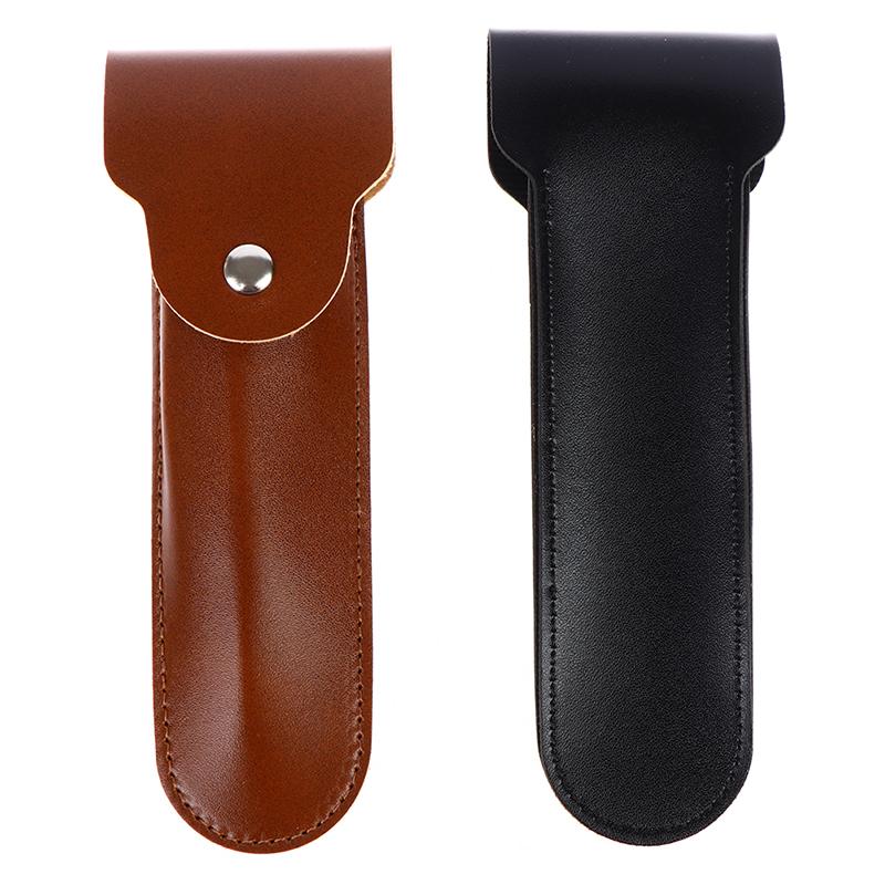 1Pcs Travel Pu Leather Razor Holder Case Bag For Manual Double Edge Safety Razor