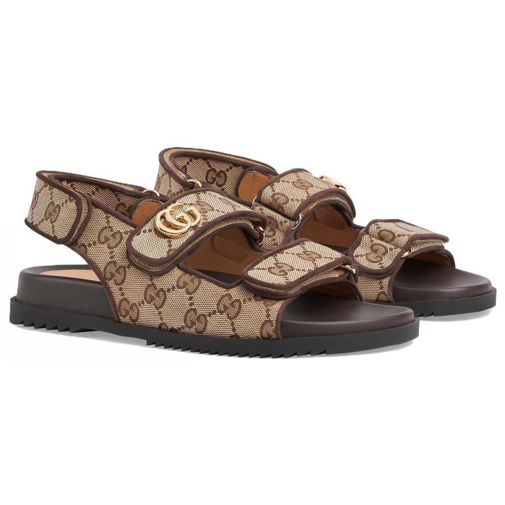 Gucci Wmns Double G Sandal 'Beige Ebony' Women's 771575 G1730 9755