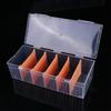 Clear Plastic Compartmentalized Organizer Box Holds 550+ Game Cards Storage Box With Adjustable Divider For Cards 1Pcs