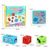 Children'S Double Battle Face-Changing Expression Rubik'S Cube Building Block Early Education Intelligence Douyin Desktop Toy