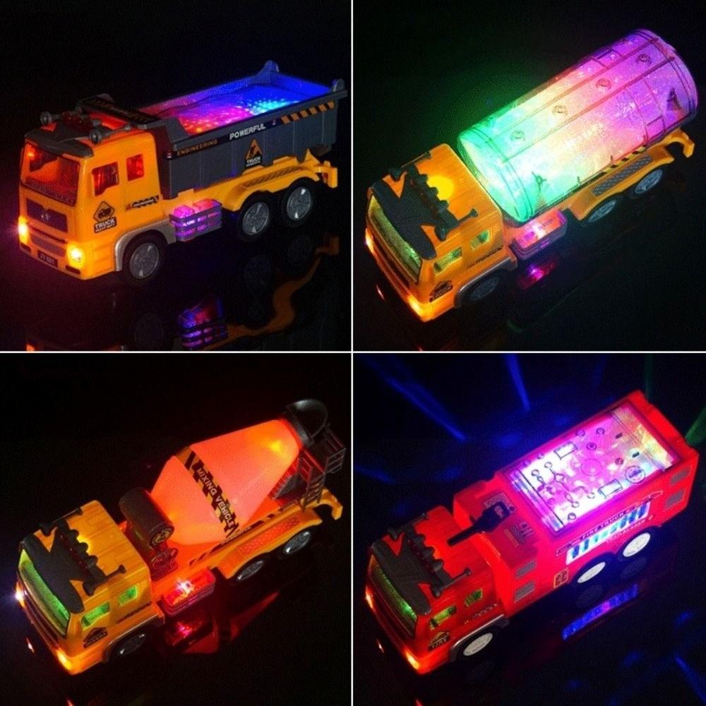 Magnetic Electric Engineering Truck Sound Light Engineering Vehicles Toy Children's Toy