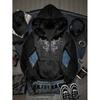 Graphic Rhinestone Hooded Zip Sweatshirt Gothic Punk Style Short Streetwear Women