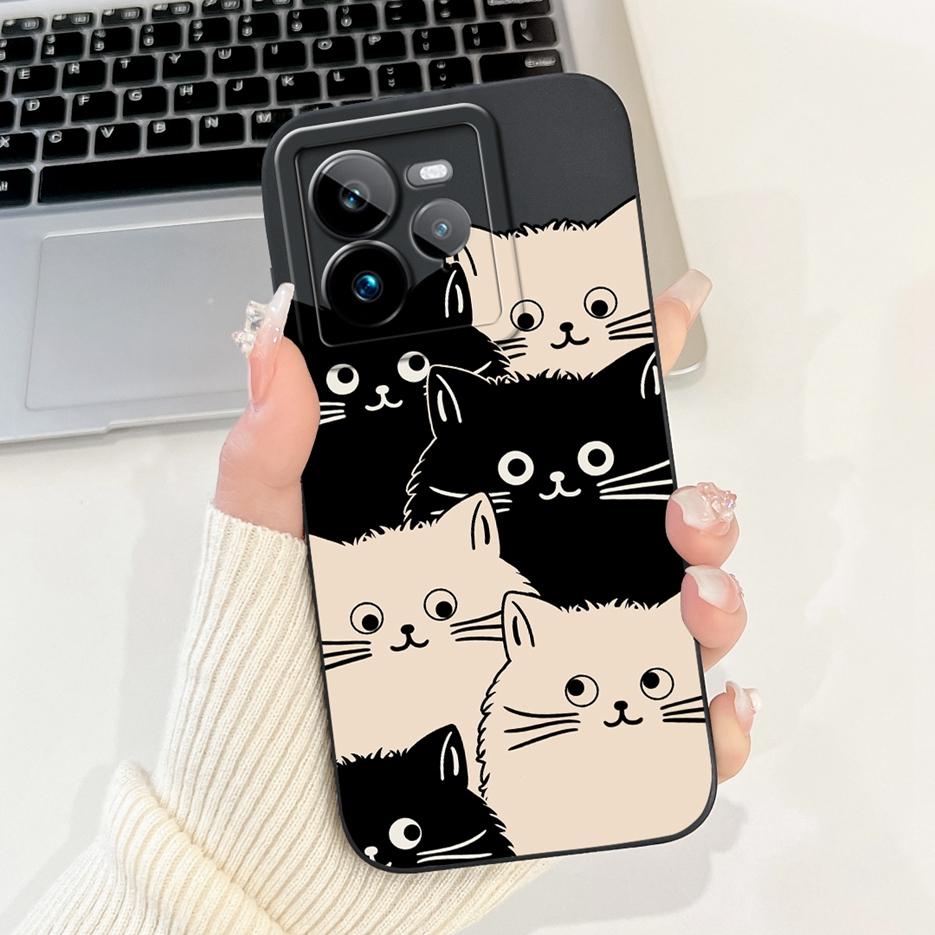 For Realme GT7 Pro 5G Case RMX5010 Cute Fashion Cartoon Cover Soft TPU Phone Case For Realme GT 7 GT7 T GT7T 5G Back Cover Coque
