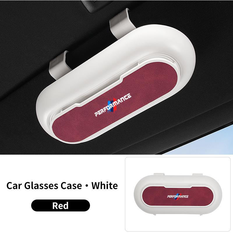 

2025 Hot Car Sun Visor Clip Glasses Cards Case Auto Sunglasses Visor Glasses Holder For BMW X1 X3 X5 X7 F15 F16 F30 F48 G01 G02