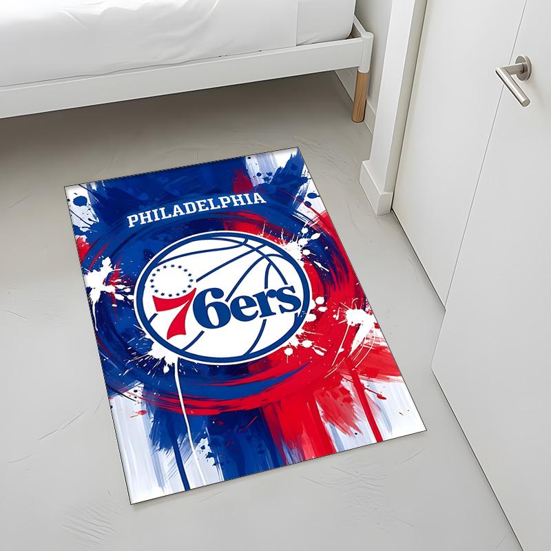 Philadelphia 76ers (5) Rug Suitable For Living Rooms Bedrooms Computer Rooms Dining Areas And Placement Under Tables And Chairs Also An Ideal Choice F