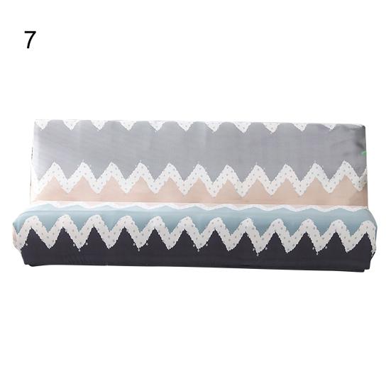 Couch Cover Smooth Easy To Install Printed Universal Armless Elastic Sofa Cover  Armless Sofa
