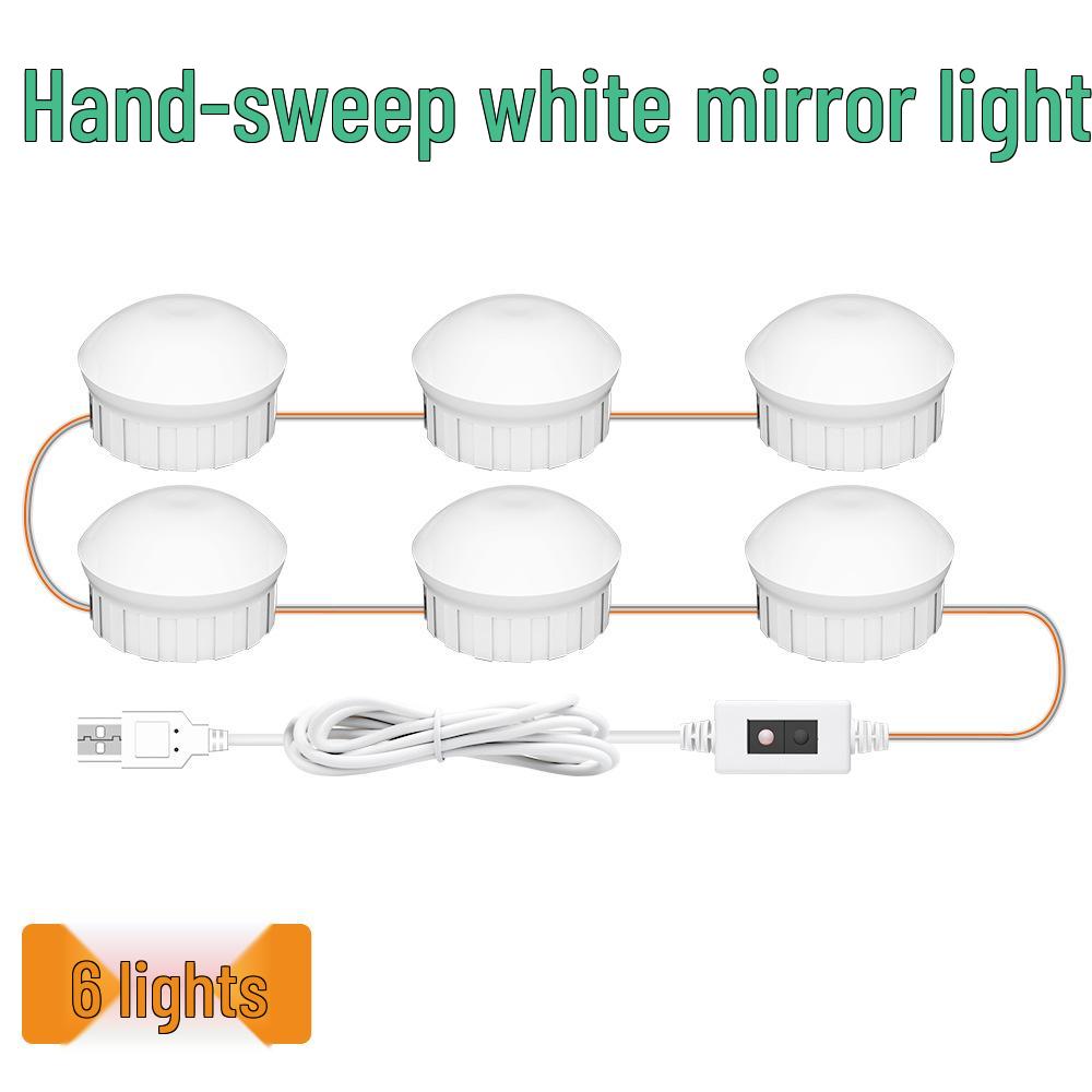 LED Makeup Mirror Light with USB, Hand Sweep Sensor, Memory Dimming, Bathroom Vanity Beauty Light Bulb