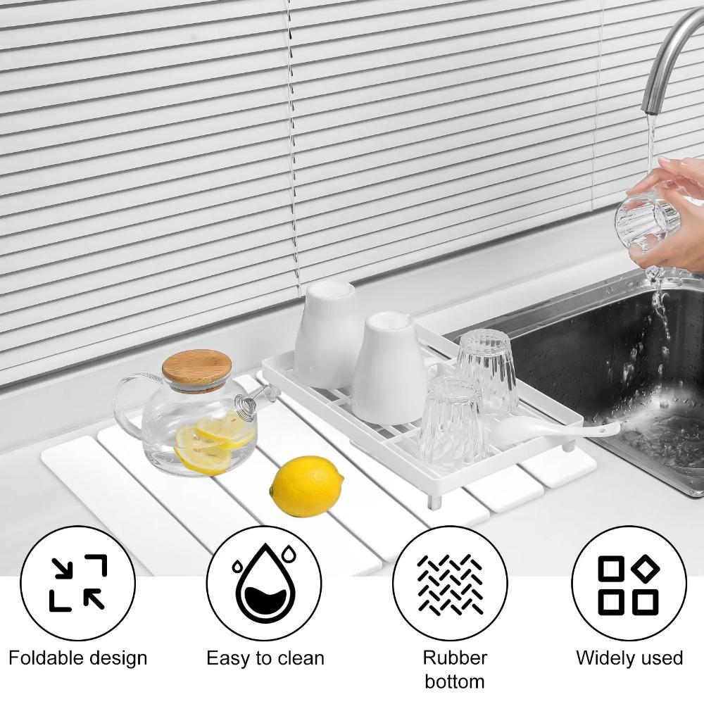 Diatom Mud Dish Drying Mat Portable Drain Pad Durable Place Mat  Restaurant