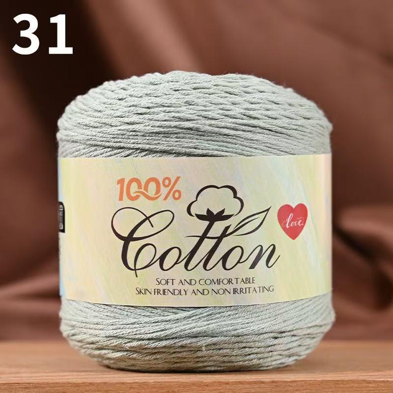 

75g Medium Cotton Yarn Cake for Baby Sweater & Crochet Hat - Skin-friendly, Hand-knitted