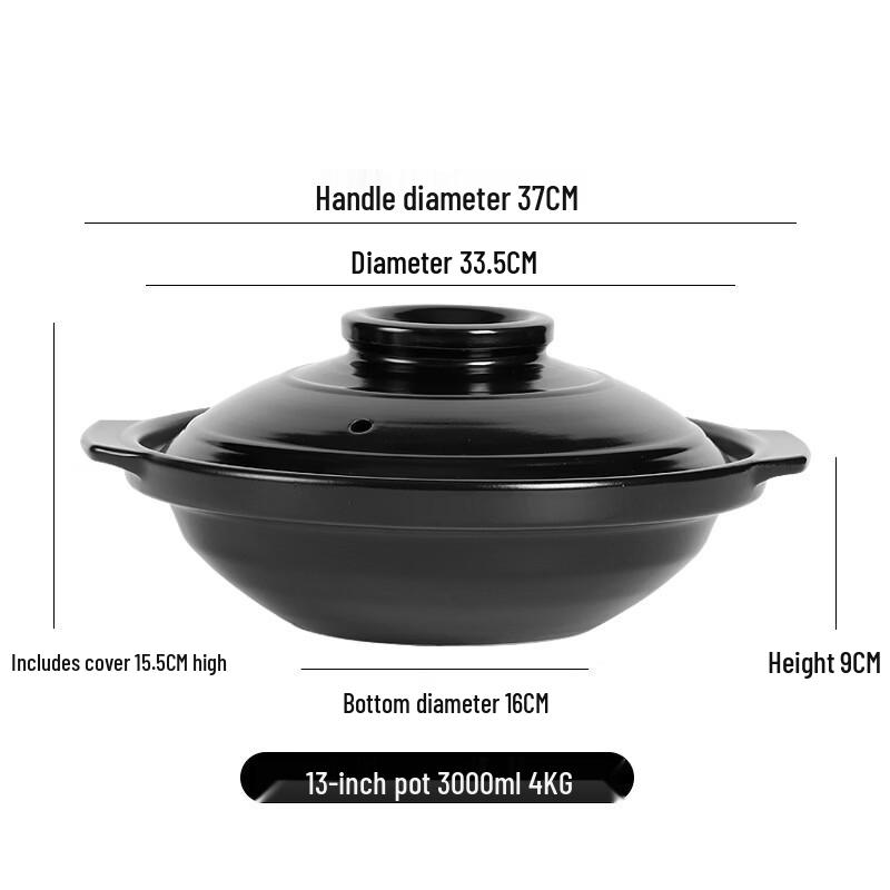 ZISIZ Ceramic Alcohol Stove Casserole Pot with Lid