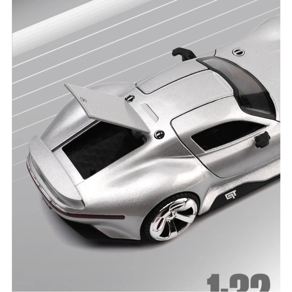 Simulation 1/32 Benzs GT Alloy Super Sport Car Model with Sound Light Collection Miniature Voiture Diecast Toy Vehicle Boy Gift