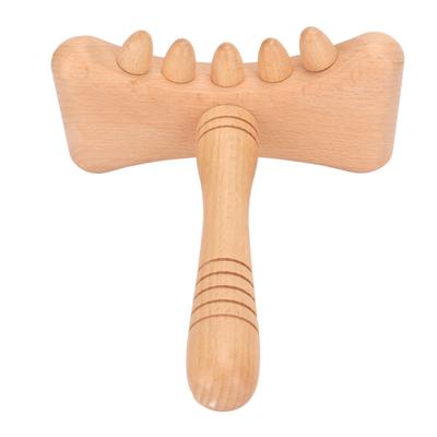 Wooden Gua Sha Tool Portable Rounded Edges Wood Scraping Massage Tool for Cervical Spine Shoulder