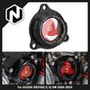 NICECNC For Suzuki DRZ400 DRZ400E DRZ400S DRZ400SM 2000-2024 DR-Z 400 400E 400S 400SM Transparent Engine Oil Filter Cap Cover