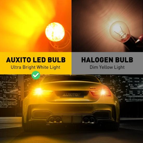 4pcs 1156 P21W 7506 LED Turn Signal Blinker Parking Light Bulbs 6T