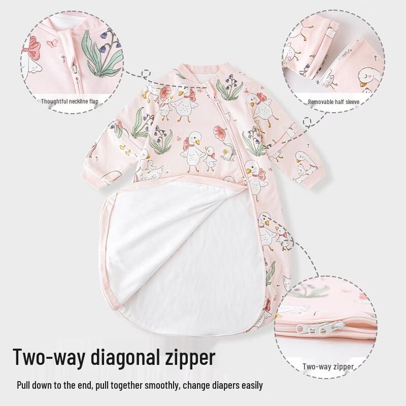 Newborn Infant 100% Cotton Anti-Kick Sleeping Bag