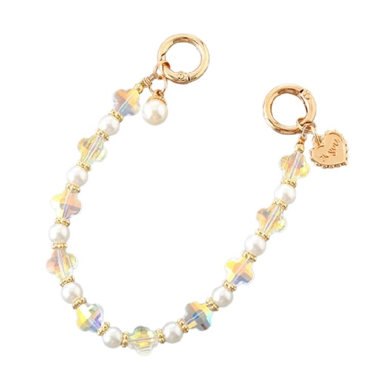 

Creative Pearls Bag Strap Pearls Beaded Bag Charm Phone Wrist Strap Phone Case Decoration Chain
