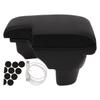 Car Armrest Box Interior Front Center Console USB Storage Black Box Replacement for Juke