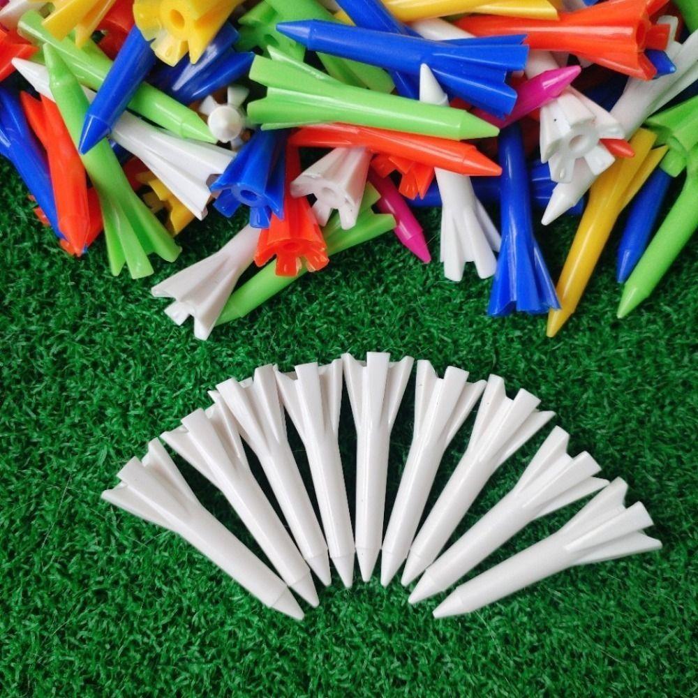 100Pcs Plastic Golf Tee Set Improved Durability Golf Seats Golf Ball Holder Golf Accessories
