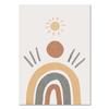 Nursery Wall Umělecká reprodukce Plakát s alpakou Rainbow Painting Sunshine Prints Dětské Boho Plakáty Nordic Wall Pictures for Baby Room Decor