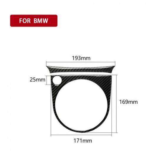 Carbon Fiber Interior Gear Shift Panel Frame Cover Trim For Nissan 350Z 2006-09