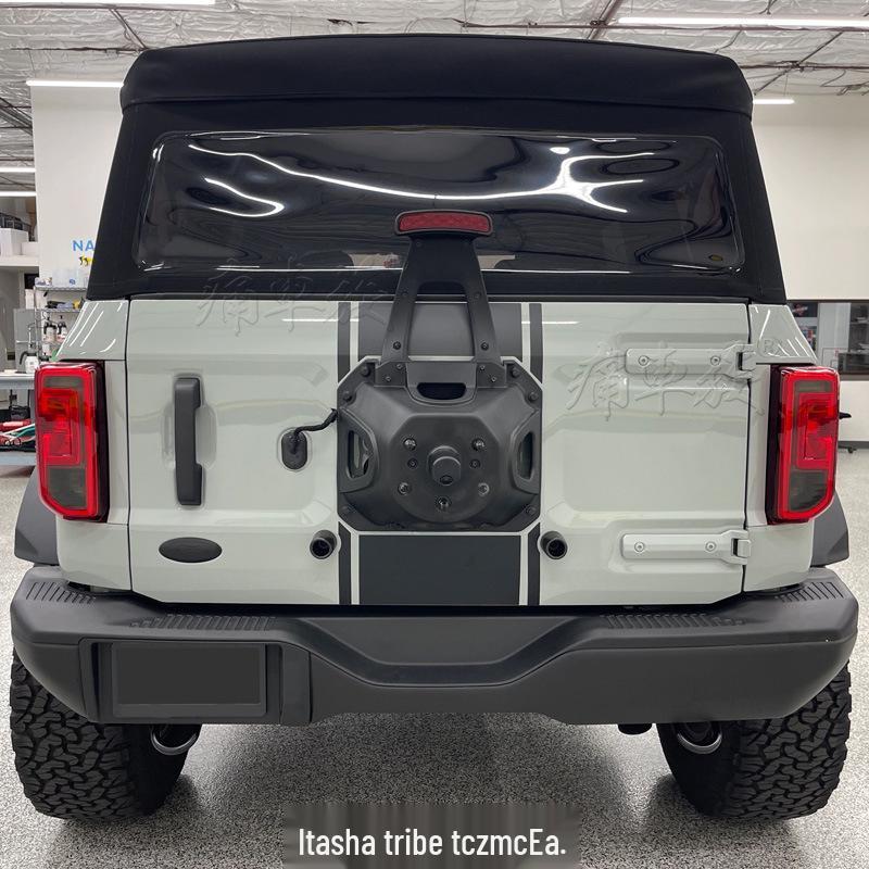 Bronco Wild Horse Car Hood & Pinstripe Stickers for Decoration & Modification