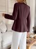 2025 Autumn/Winter European & American Elegant Long-Sleeve Buttoned Women's Suit Jacket