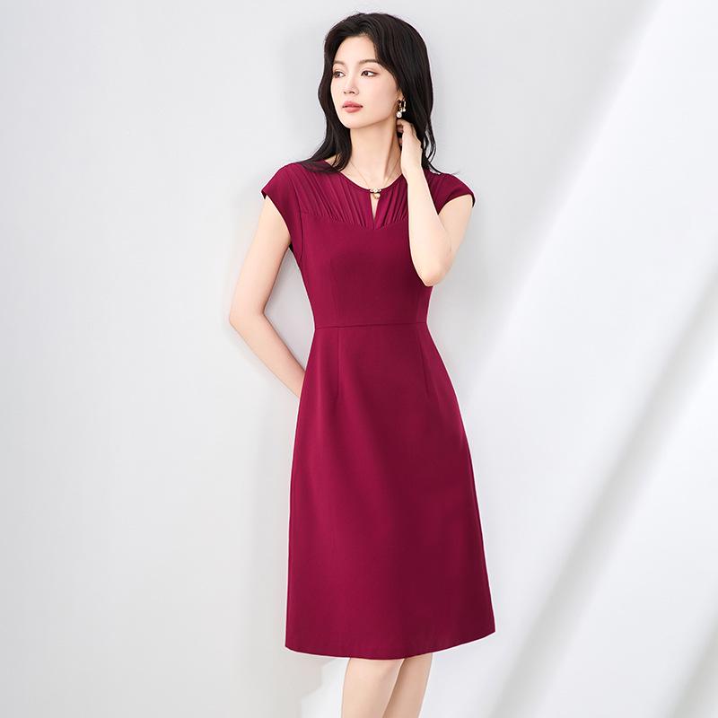 Elegant Sleeveless Chiffon A-line Vest Dress