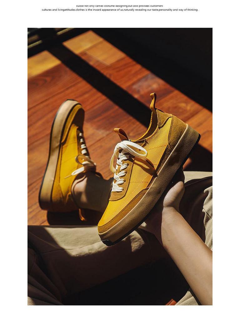 2025 Men's Ice Silk Breathable Mesh Canvas Sneakers - Trendy Student Style (Model X116)