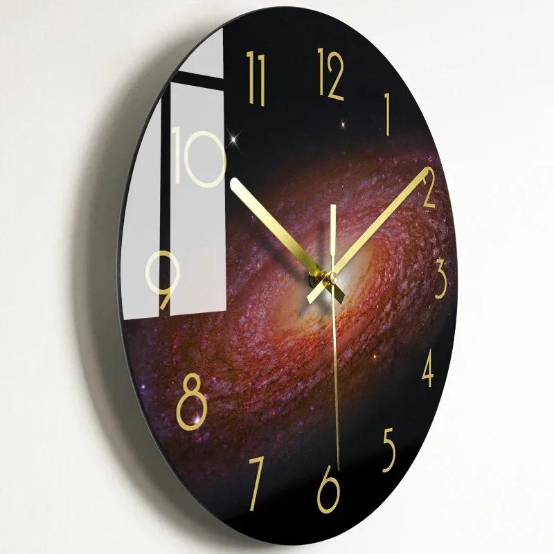 Bedroom Glass Wall Clock Nordic Large Modern Kitchen Wall Clocks Thick Watches Novelty Living Room Watch Home Decor M2R3O9