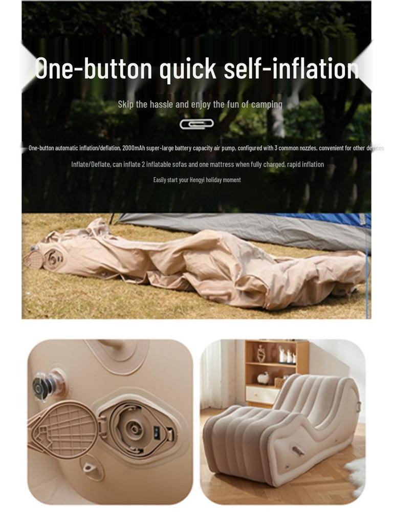 Automatic Inflatable Outdoor Recliner Sofa - Zero Gravity Meditation Pad