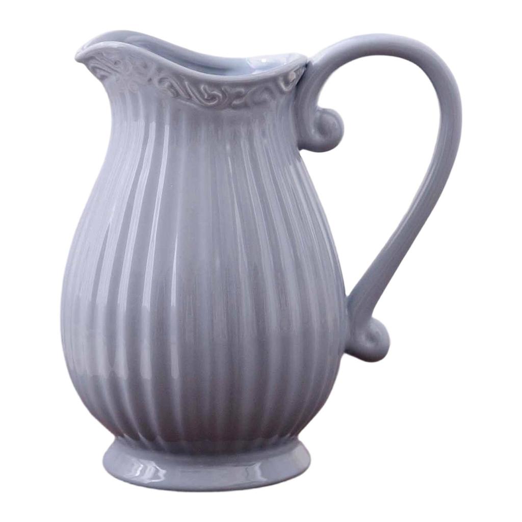 Vaso Caraffa Ceramica Vaso Brocca Decorativo Centrotavola da Interno Espositore Portafiori Minimalista per Festa Casa Soggiorno