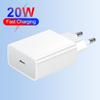 20W QC3.0 PD Single Port Mobile Charger - US/EU/UK Travel Adapter