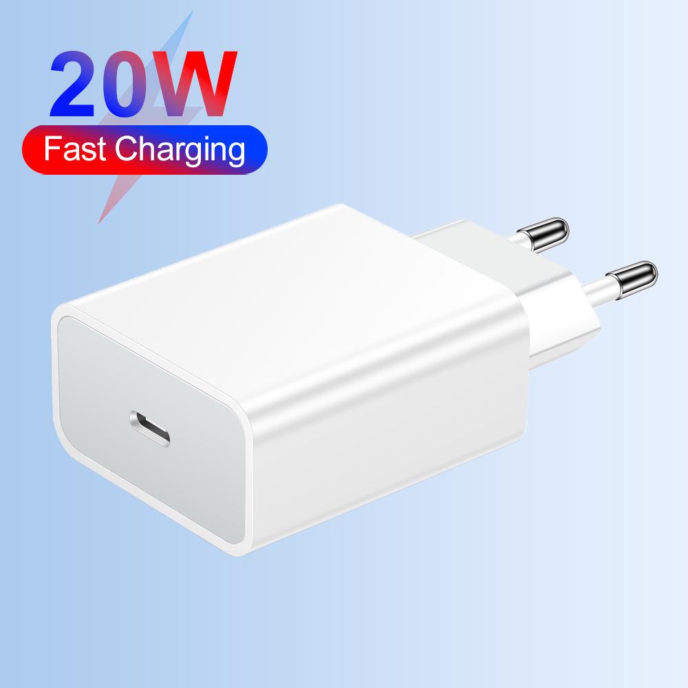 20W QC3.0 PD Single Port Mobile Charger - US/EU/UK Travel Adapter