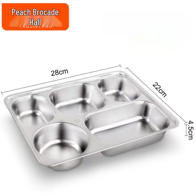 304 Stainless Steel Divided Dinner Plate