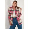 Plaid Oversize Double Pocket Winter Lumberjack Shirt 42190473
