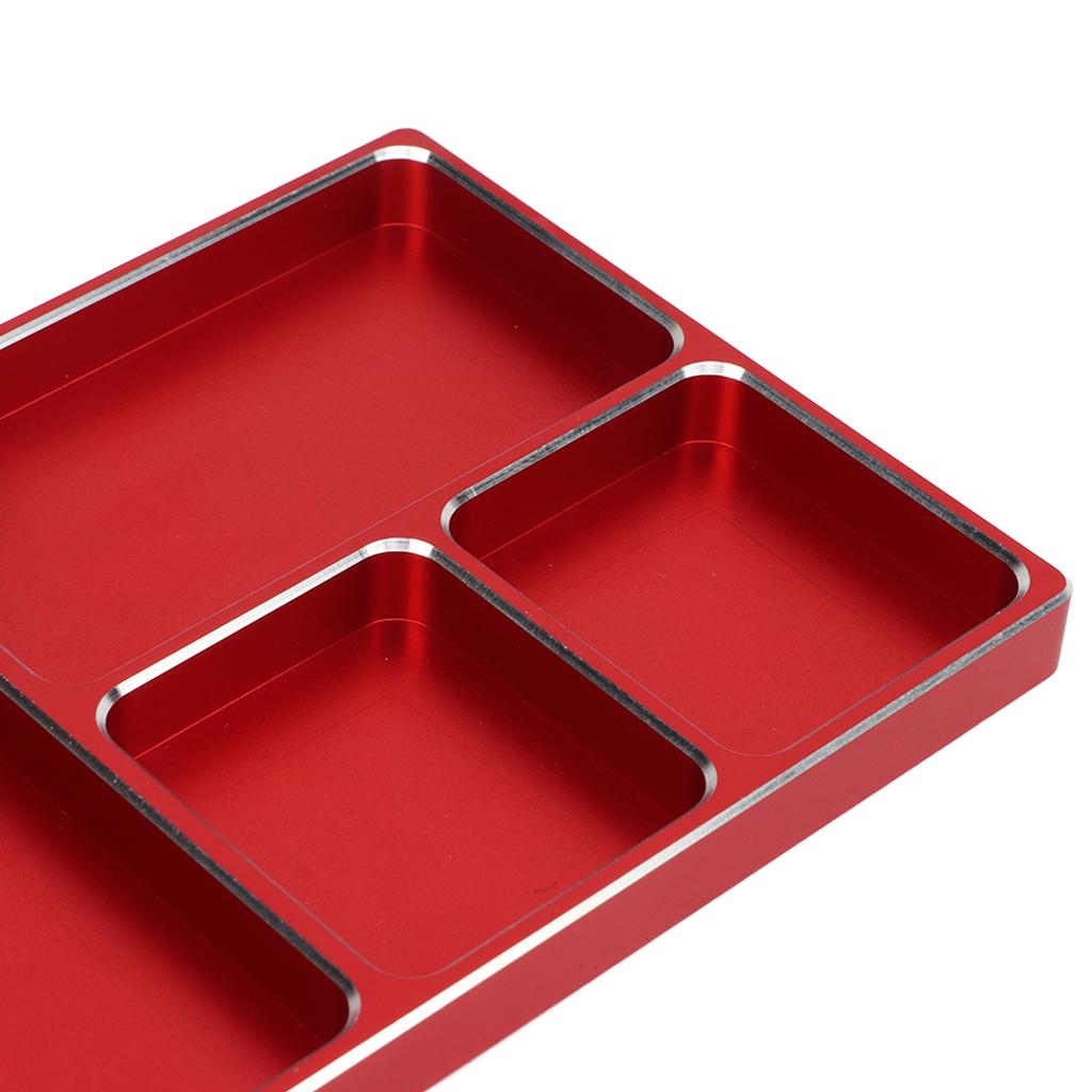 RC Screw Tray Aluminium Alloy with Magnetic Pad RC Repair Tool Screws Disk for Maintenance Outdoor