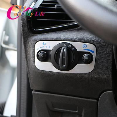 Color My Life Headlight Switch Head Light Adjustment Panel Sequins Sticker for Ford the New Fiesta 2009 - 2013 2014 2015 2016