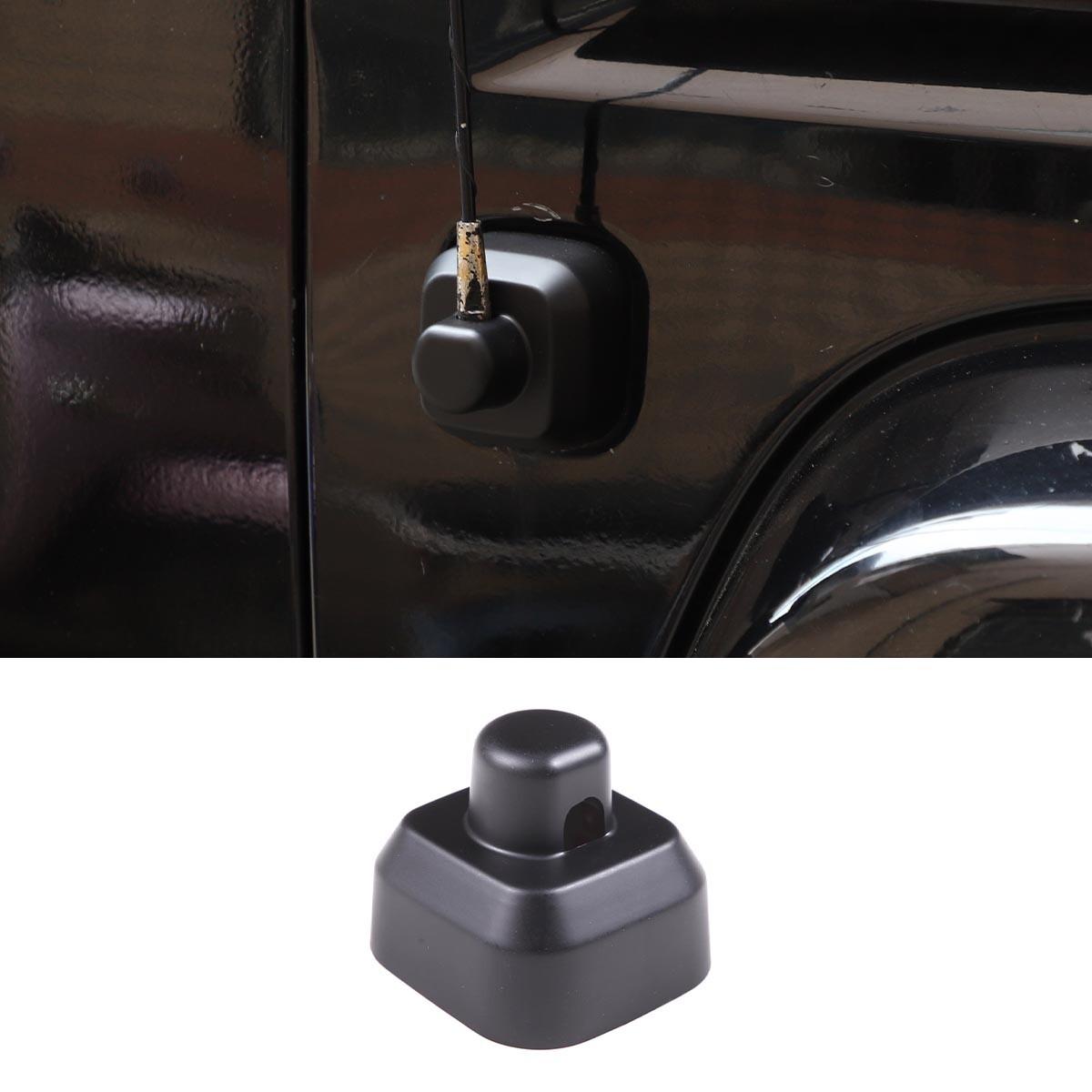 Matte Black Side Antenna Base Bezel Cover Trim For Hummer H3 2005-2009