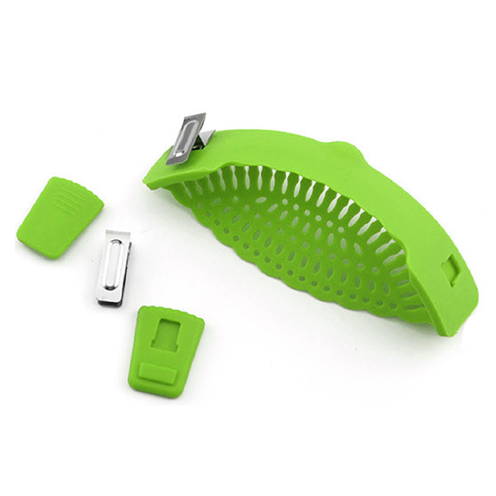 

Snap N Strain Pot Strainer Силиконовый зажим для сита для кастрюль Мясо Овощи Фрукты Кухонный гаджет