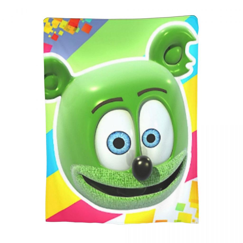 Gummibar (The Gummy Bear) Blankets Fleece Breathable Sofa Throw Blankets For Couch Bedding Office Throws Bedspread Quilt