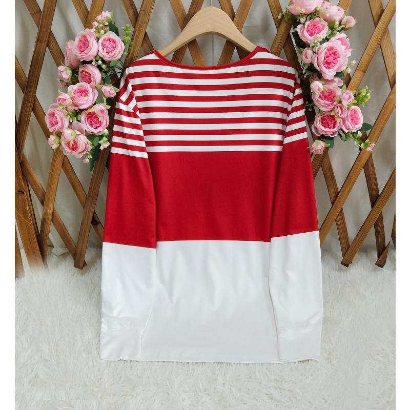 Women's Quarter-zip Pullover with Stripes, Suitable for Street Wear, Daily Use, Printed Casual Style, Round Neck, Long Sleeve,