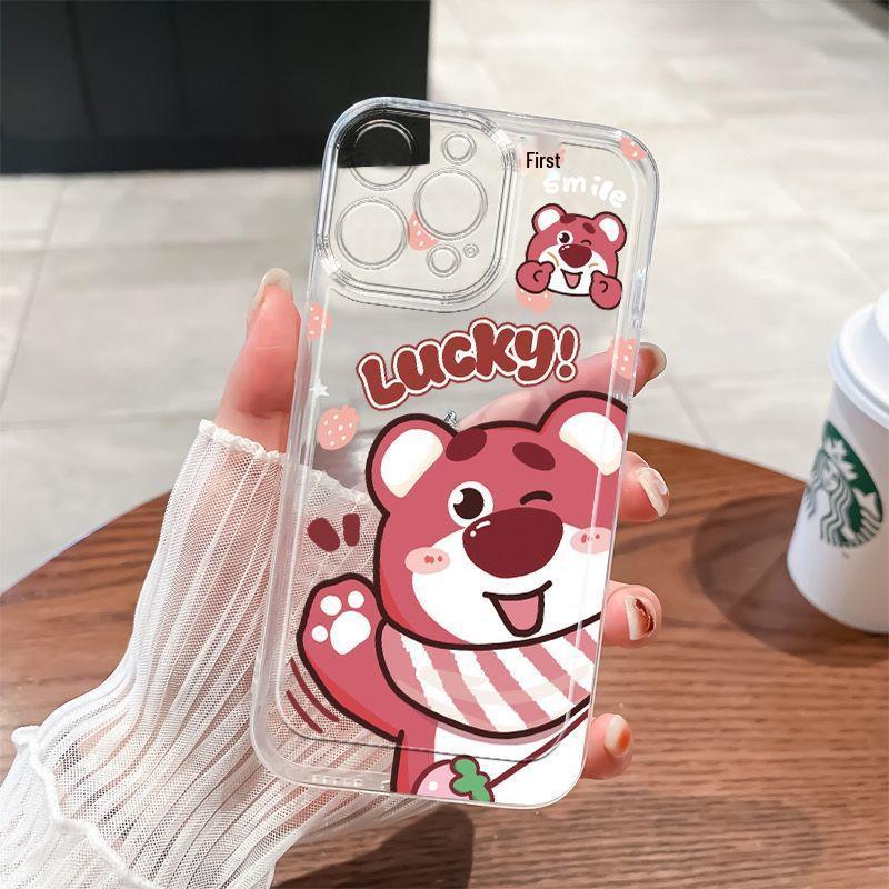 Good Luck Bear Transparent Case for iPhone 17/16/14PRO/MAX/13/12/11