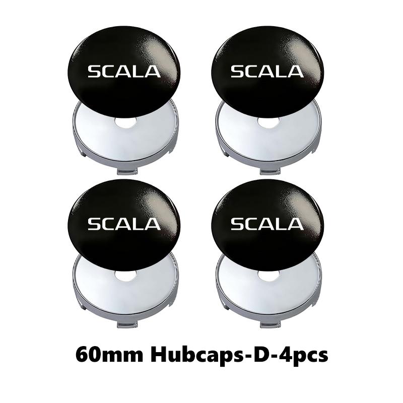 DAYB7 Car Wheel Hub Sticker Wheel Center Cap Base Car Styling Decor For Skoda VRS Octavia FABIA KAMIQ KAROQ KODIAQ RAPID SUPERB Yeti