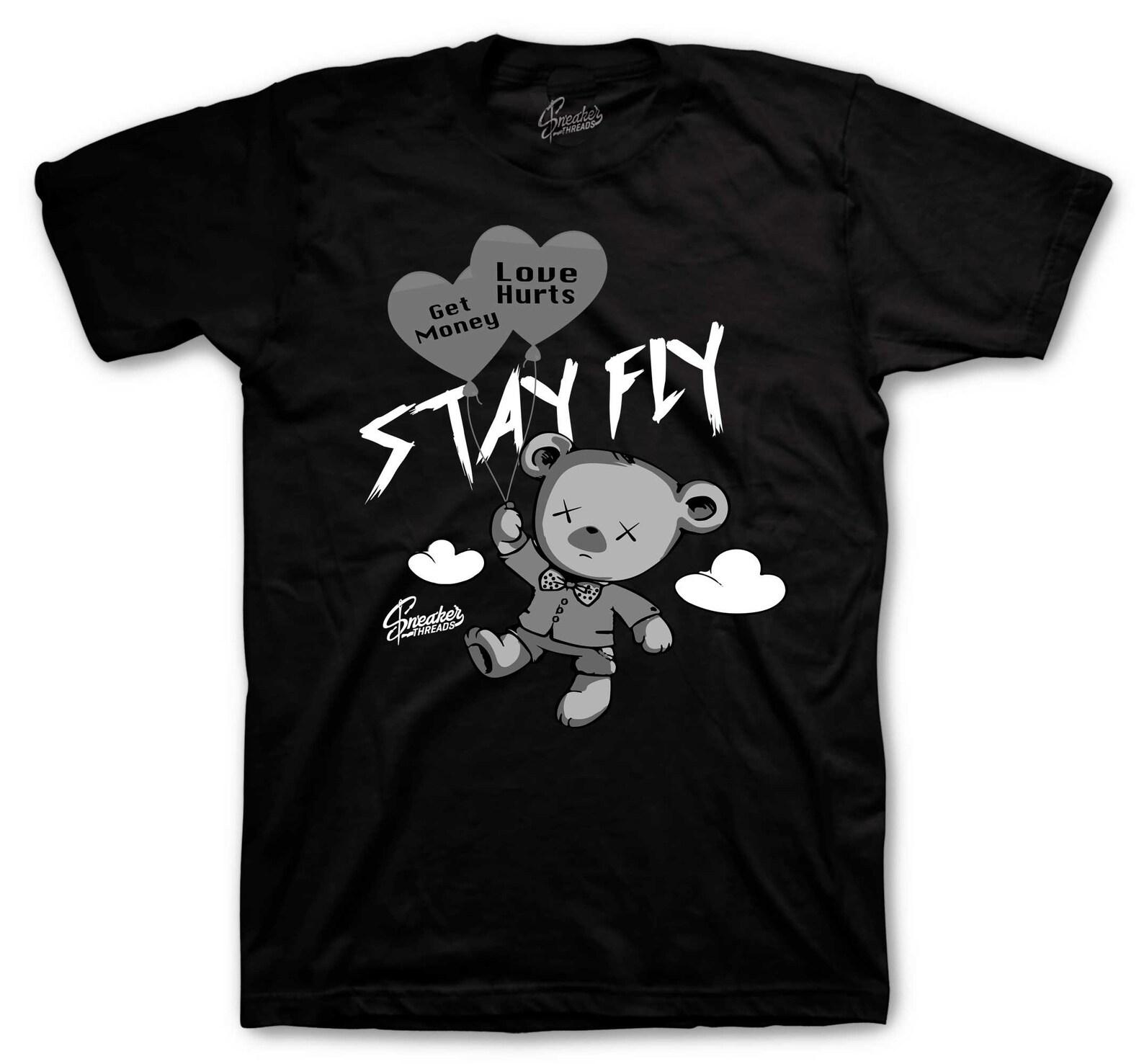 T-Shirt To Match Foamposite Carbon Fiber - Money Over Love Shirt S