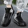 Herren Schwarz Sport SkateBoard Schuhe Sneaker Studenten Hip-Hop Weiße Schuhe High Basketballschuhe Übergröße