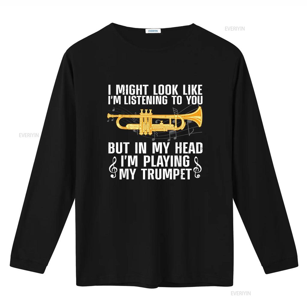 Cool Trumpet For Player Marching Band Geek T Shirt vintage Washed Stretched Stylish Versatile Top For Everyday Wear Comfortable