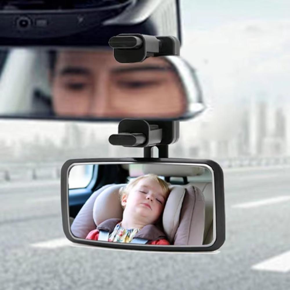 Adjustable Car Baby Observing Mirror 360-Degree Rotation Car Auxiliary Mirror  Kids