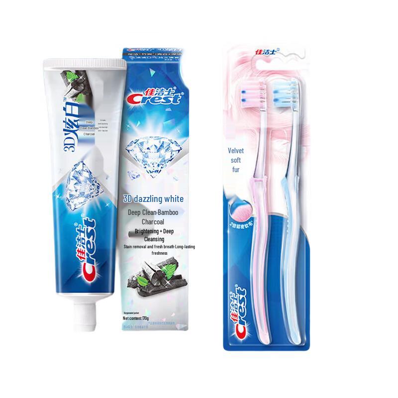 

Зубная паста Crest 3D White с углем и зубными щетками