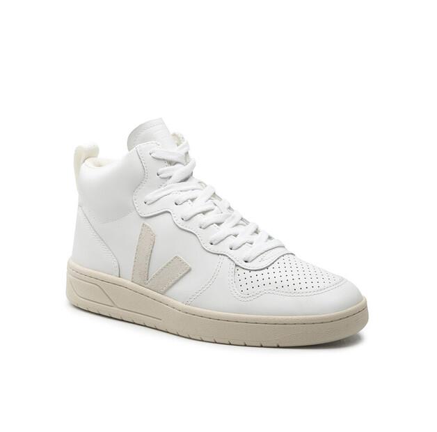 Men's Veja V-15 Leather Sneakers Vq0201270b White