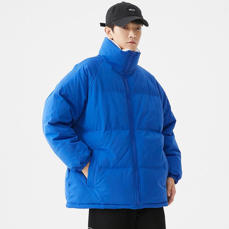 Men's New Winter Cotton-padded Clothes Korean Version Couple Bread Cotton-padded Jacket Light and Thin Winter Coat